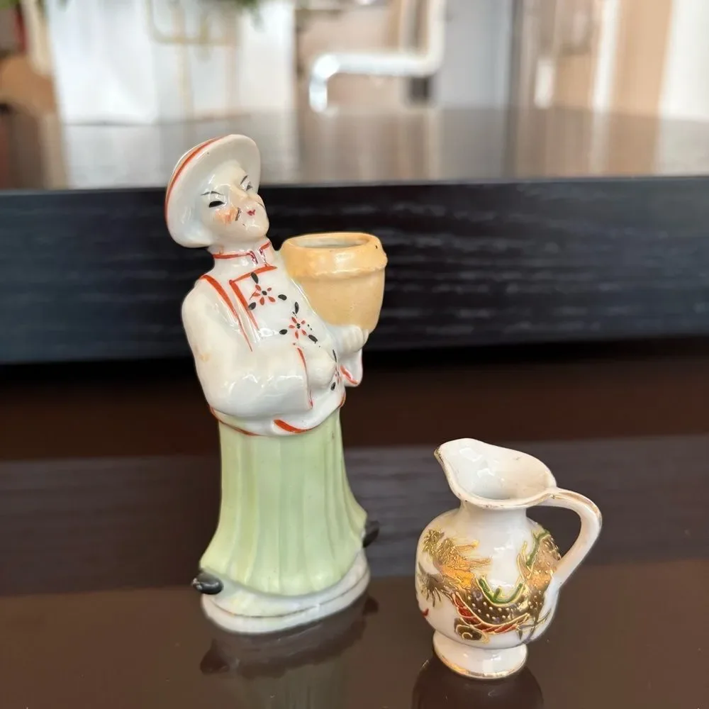 Vintage Occupied Japan Ceramic Figurine Set - Picture 4 of 8